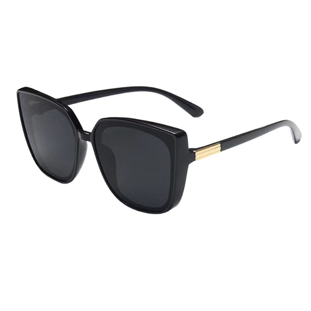 Square Edge Black and Gold Sunglasses - Picture 4 of 5